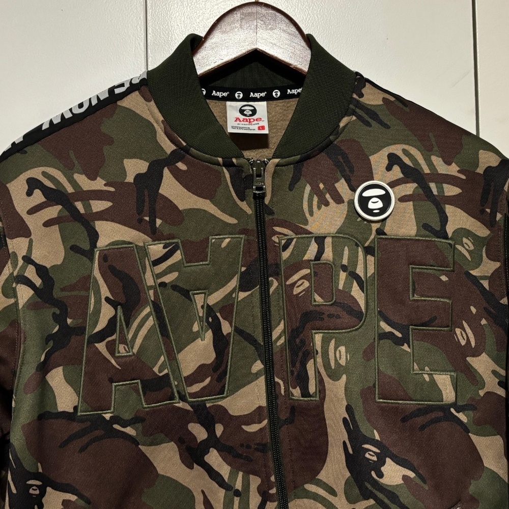 AAPE Now  by A Bathing Ape Camo Bomber Jacket - Medium - Picture 2 of 15